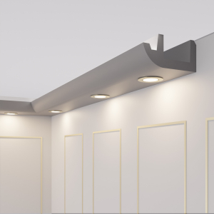 20 Meter+Ecken LED  Stuckleiste für indirekte Beleuchtung OL-48